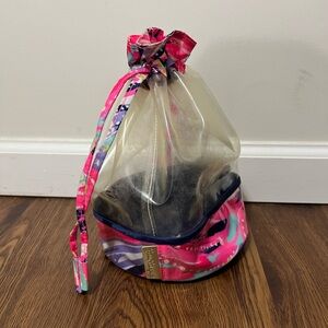 Lily Pulitzer Multicolor Clear Drawstring Bag